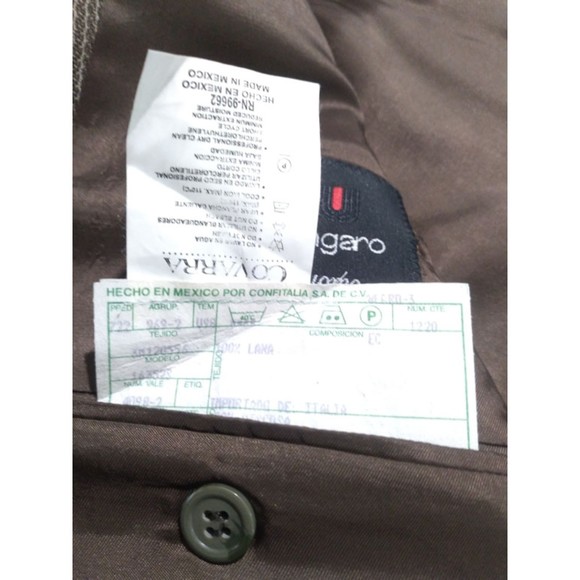 Vintage Emanuel Ungaro Covarra 100% Wool Blazer Jacket Size 46r - Picture 12 of 13